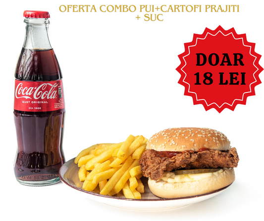 OFERTA COMBO PUI+ CARTOFI PRAJITI+ SUC
